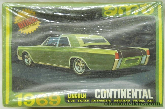 AMT 1/25 1969 Lincoln Continental - Stock or Custom Version, Y907-200 plastic model kit